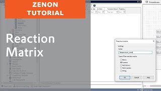 Reaction Matrix in zenon