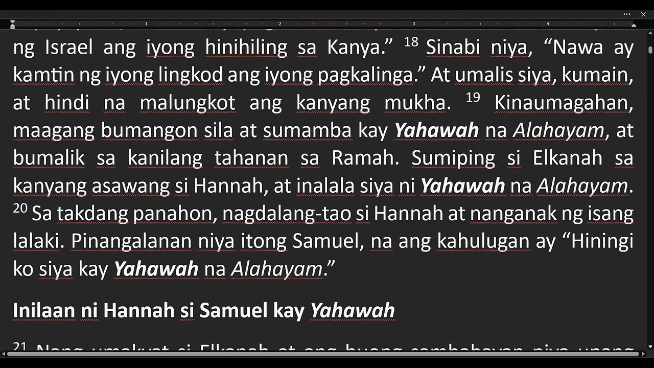 1 Samuel Bakit nalusaw ang priesthood sa angkan ni Eli? Kasalanan ba ang mamatay ng mahirap?