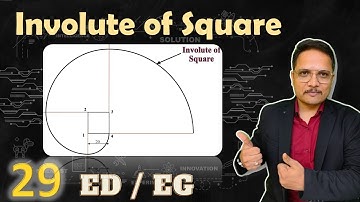 Involute of Square | Engineering Curves | Engineering Drawing | Engineering Funda
