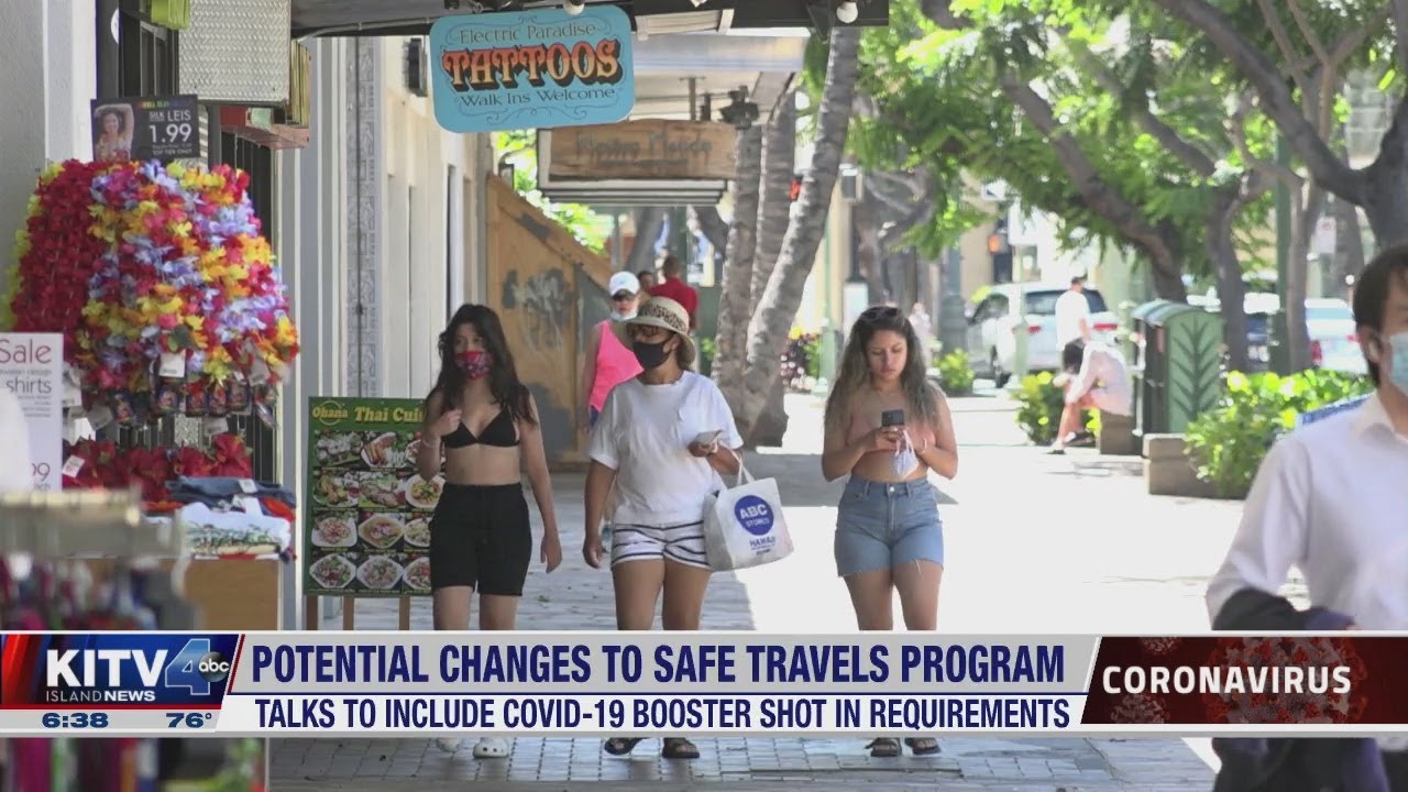 Potential booster shot requirement for Hawaii's Safe Travels Program