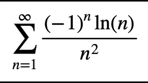 Alternating Infinite Sum of ln(n)/n^2