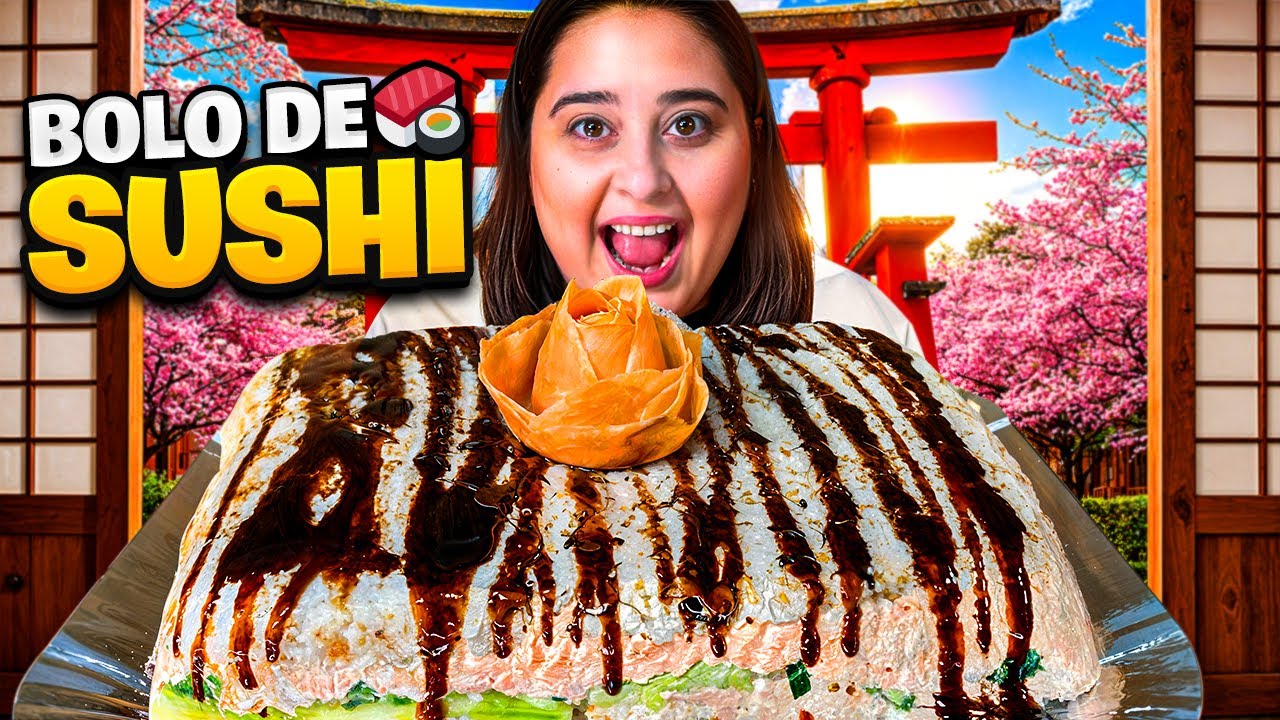 BOLO DE SUSHI | *FIZ UMA SURPRESA DE ANIVÉRSARIO PARA MINHA CUNHADA