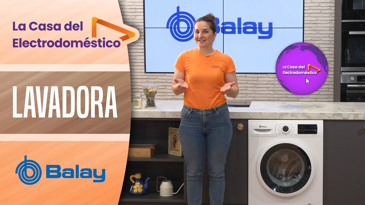 💧BALAY LAVADORA 3TS976BE - Color blanco, 8 kg, 1200 rpm, clase C.