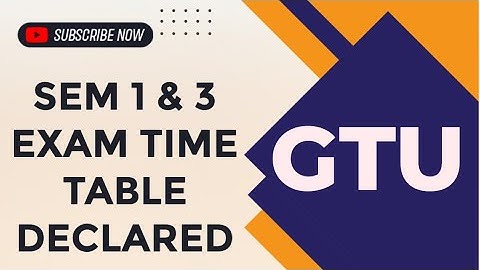 SEMESTER 1 AND 3.. REGULAR AND REMEDIAL EXAM TIME TABLE DECLARED..