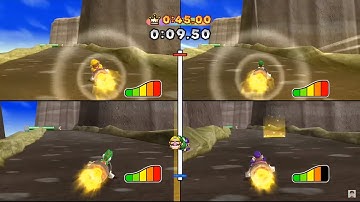 Mario Party 9 minigame: Speeding Bullets 60fps