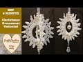 White Christmas Ornament, Spin Doily, 5 minute Crafts, 3d Snowflake, 3d star Decoration, White Christmas Ornament, Spin Doily, 5 minute Crafts, 3d Snowflake, 3d star Decoration,