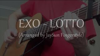 EXO - LOTTO (Fingerstyle Guitar Cover) [TABS] chords