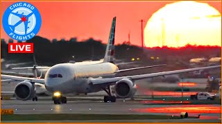 🔴LIVE AIRPORT ACTION at CHICAGO O'HARE |SIGHTS & SOUNDS of PURE AVIATION | AVGEEK ORD PLANE SPOTTING