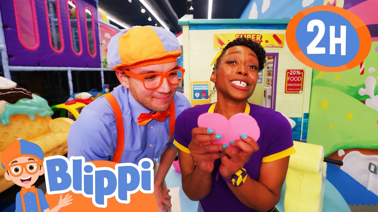 Blippi & Meekah Celebrate Valentine’s Day ❤️🎉+ More | Moonbug Kids - Healthy Habits for Kids