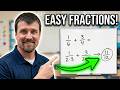 Adding Fractions using common denominator - easy method
