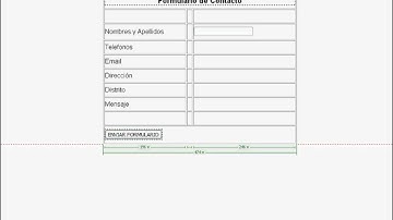 formulario contacto en dreamweaver CS3