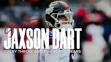 Jaxson Dart vs The Bears: Every Throw and Run