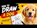 How to Draw a Cute Dog 🐶 Step by Step Easy Drawing Tutorial | Beginner Friendly! | DDS |