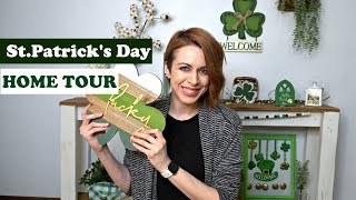 ST. PATRICKS DAY HOME TOUR 2020 | FARMHOUSE DECORATE WITH ME | ST. PADDY'S DAY HOBBY LOBBY SHOP W/ME