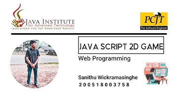 2D Game Development Project - Java Institute | PCJT Software Engineering