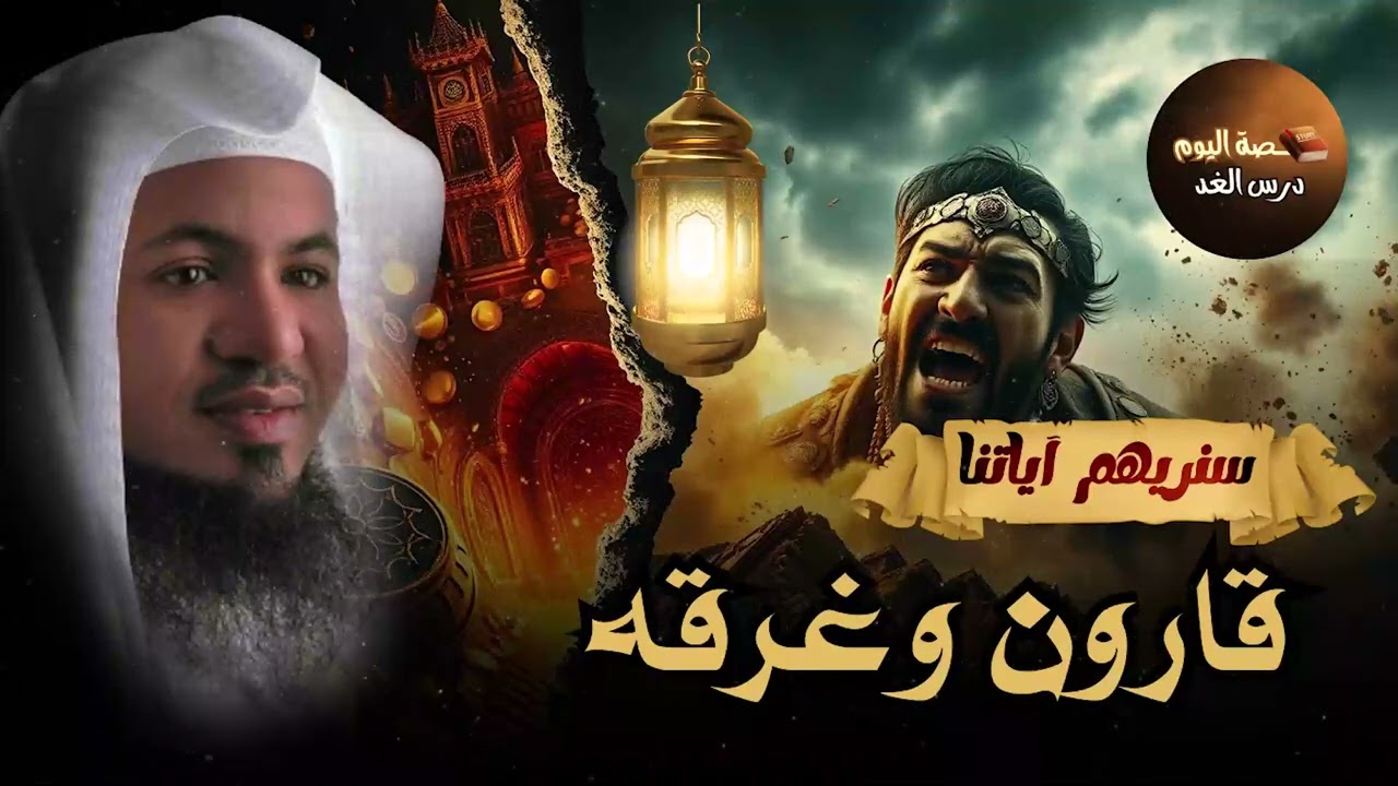 مكان خسف قارون وكنوزه في بحيرة قارون وصحراء قاع المحيط ماذا حدث الشيخ محمد الشنقيطي