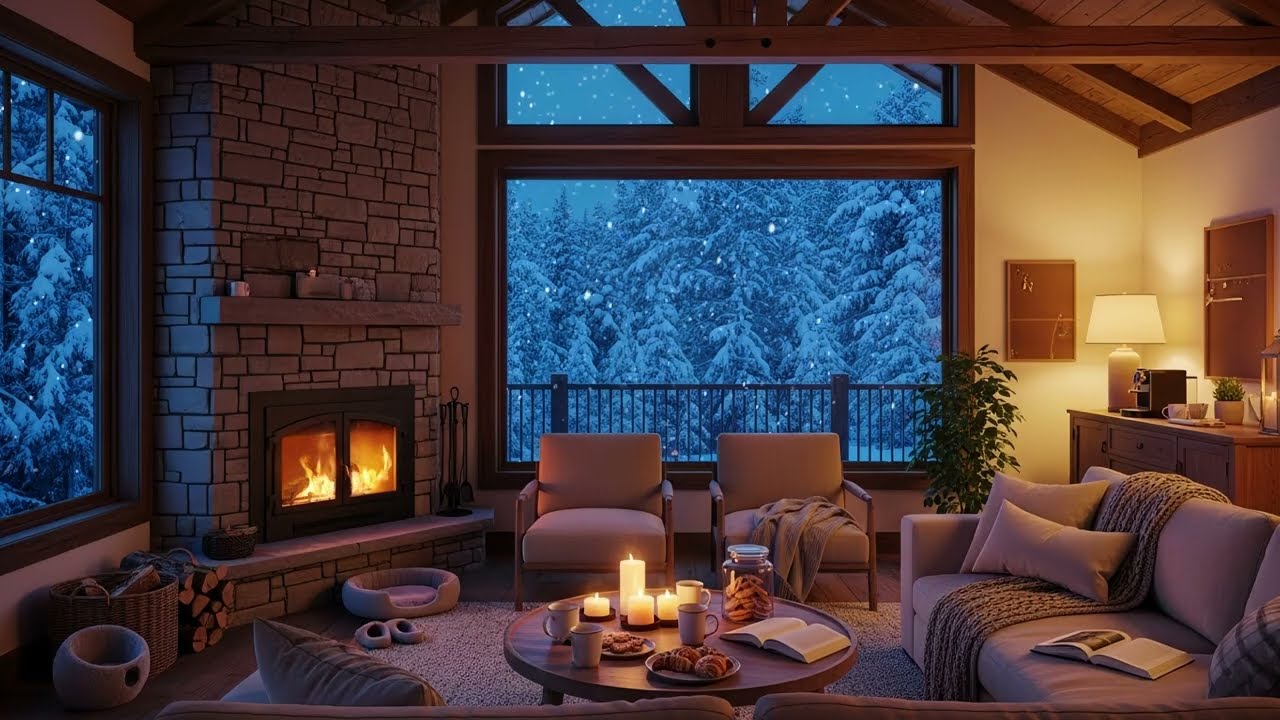 Warm Candlelit Jazz in a Cozy Room ☕🕯️🎶 | Relaxing Jazz Music for Productivity and Deep Focus