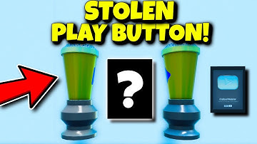 SOMEONE ROBBED MY "ONE MILLION" PLAY BUTTON! YouTube Simulator Z Roblox