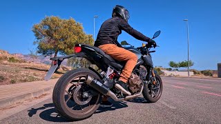 Honda Cb650R - Stock Exhaust Vs Mivv Gp Pro Carbon