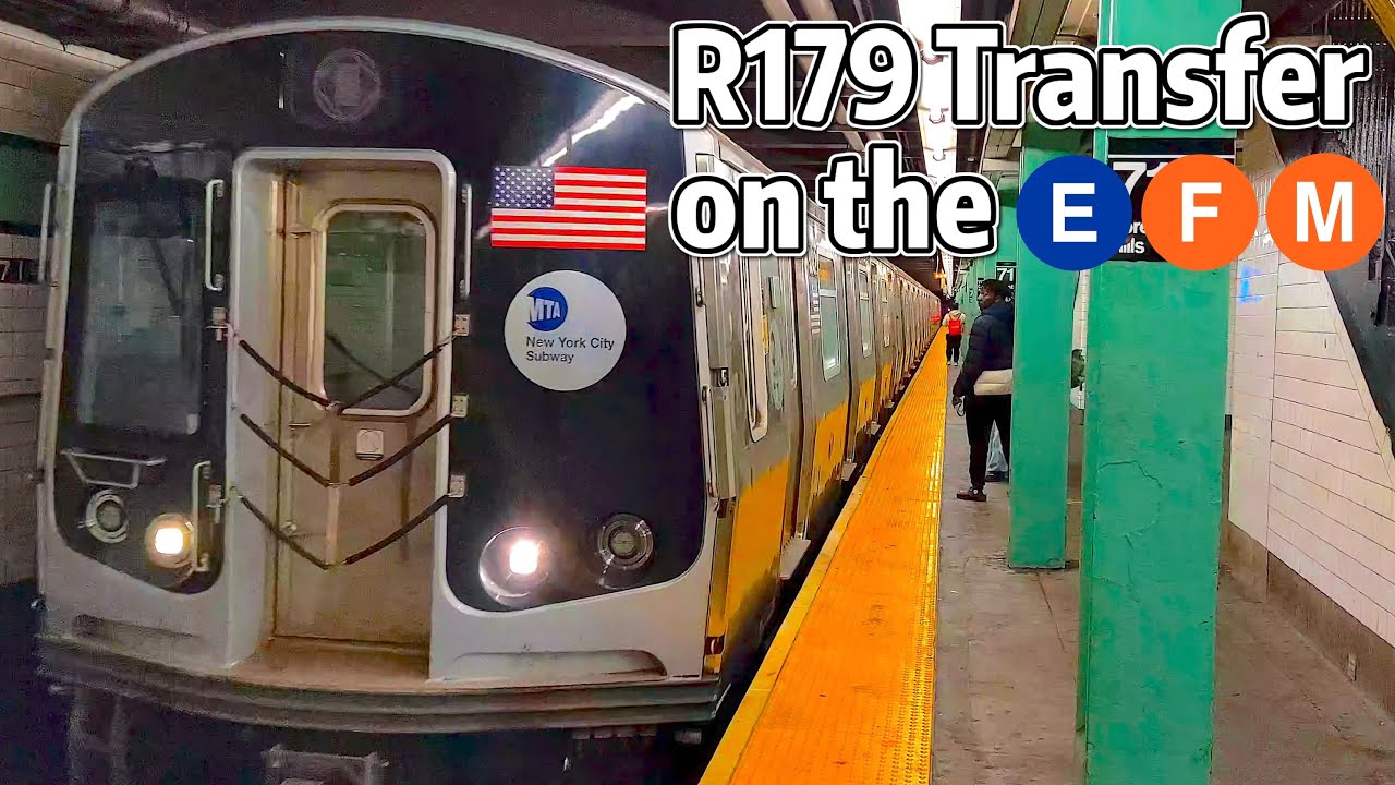 ⁴ᴷ⁶⁰ R179 being Transferred out of Jamaica Yard along the E, F