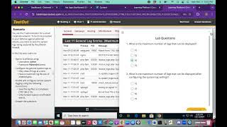 TestOut configure logging on pfsense 11.3.6
