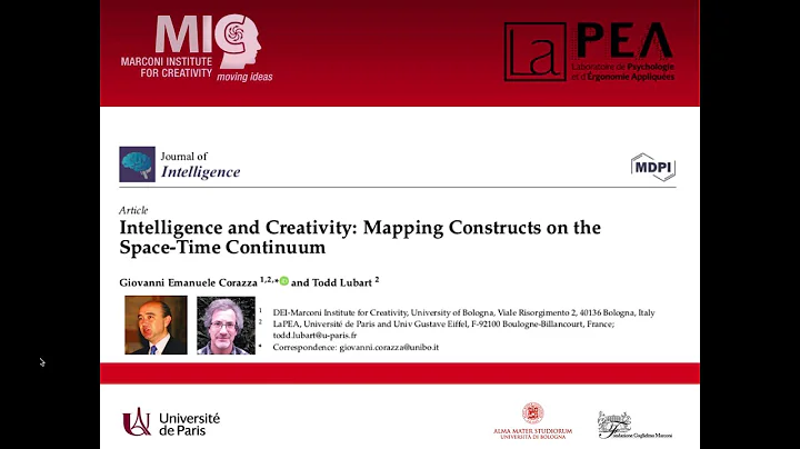 Corazza G.E & Lubart, T. (2021). Intelligence and Creativity, J. Intell. 9(1), 1