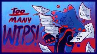 What to do when you have TOO MANY Works-in-Progress! | Art tips!