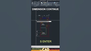 Dimcontinue #34  | AutoCAD tutorial for beginners | AutoCAD basics