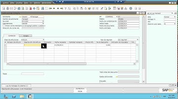 Solicitud de compra SAP