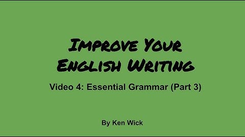 04 Essential Grammar (Part 3)