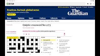 Guardian Quiptic Crossword (No. 1,273)