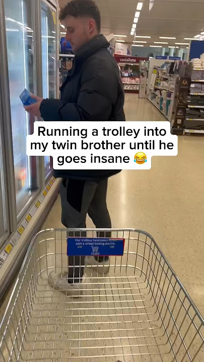 Bumping Shopping Cart Into My Twin Prank