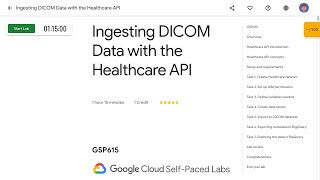 Ingesting DICOM Data with the Healthcare API GSP615