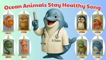 🌊 28 Sick Sea Animals Visit Dr. Dolphin 🐬 | Protect the Ocean & Animals 🌍✨ Kids Song 🎶