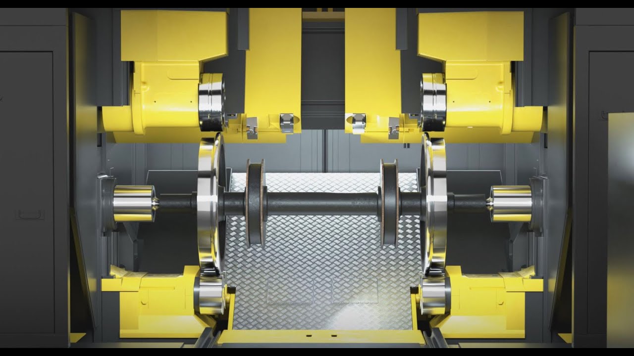 HEGENSCHEIDT - Brand of the NSH Group | Animation PN 190 Radsatz-Drehmaschine | Wheelset Lathe