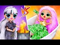 Rich Doll vs Broke Doll / 10 DIY LOL Surprise Ideas