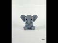 3D Printed Articulated Elephant Keychain