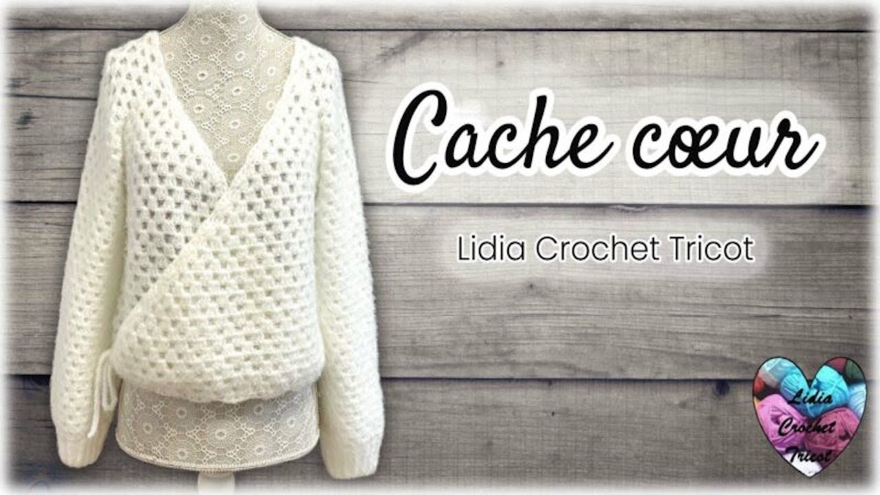 gilet cache coeur crochet