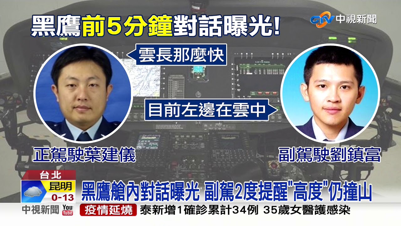 空軍:差2秒就不會撞山! 還原黑鷹致命12秒│中視新聞 20200215