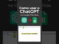 Faça isso para usar o ChatGPT dentro do Google Planilhas... #chatgpt #googleplanilhas