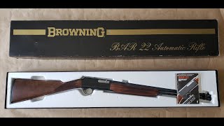 The Browning BAR-22 .22LR semi-auto rifle.