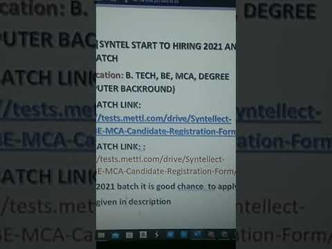 Atos//syntel bulk hiring