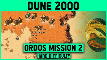 Dune 2000 - Ordos Mission 2 (Right Map) - Hard Difficulty - 1080p