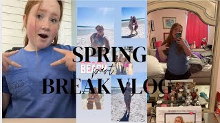 spring break vlog part 1 | beach and work!