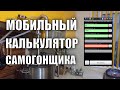 Мобильный калькулятор самогонщика. Как разбавить самогон?