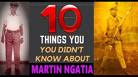 Ten Things You Didn't Know About Martin Ngatia