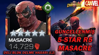 5-Star R5 Masacre Buff Gameplay Bloğu Artik Öyle Bi̇r Deli̇yor Ki̇, Peş Peşe Yakmalar - Mcoc