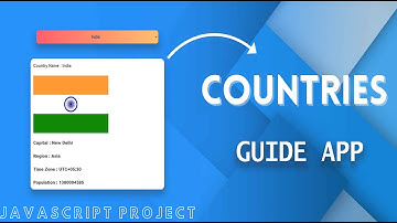 Countries Details Search with HTML CSS and JavaScript | Country Guide App (Best JavaScript Project)