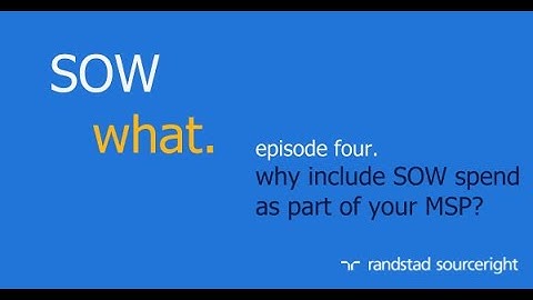 #4 why include SOW spend as part of your MSP?