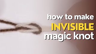 : How to join yarn with an invisible magic knot | Jolly Lizard's Crochet Basics